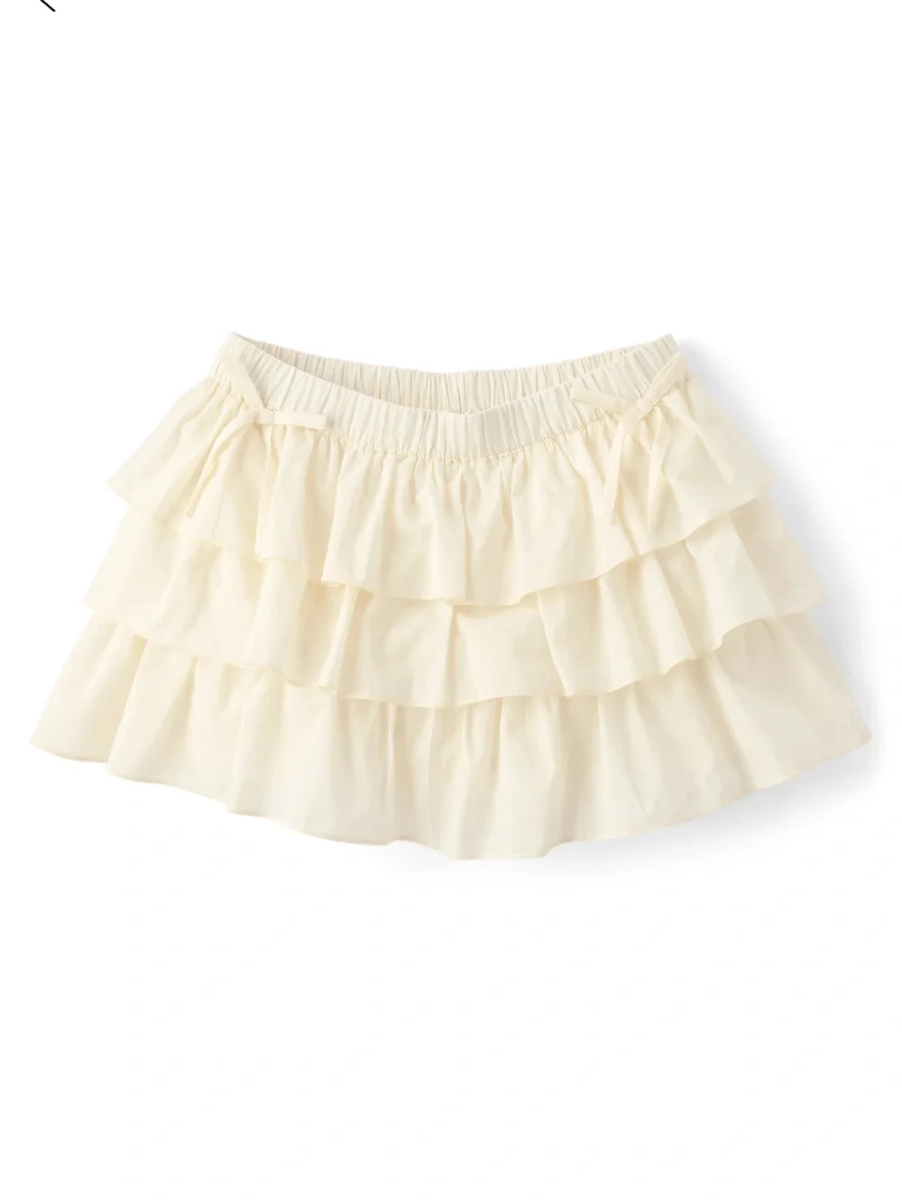 Sugar & Jade Girls Cream Tiered Ruffle Skort Shorts Size 16/18 NEW